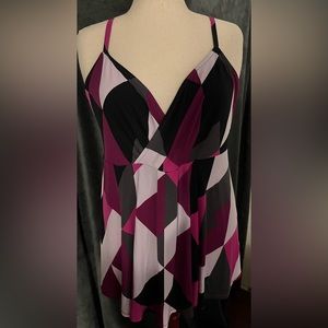 Fit and flare babydoll tank top. Torrid size 3